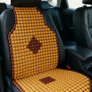 Q1 Beads XLBeG Wooden Beads Seat Cover Cushion for All The Cars, SUV,Office Chair, Home Chair (Universal fit,1 Pack)